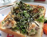 葛叩き鶏×葱の和トースト作り方6写真
