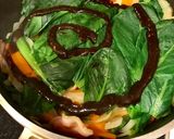 餃子と赤白緑野菜たっぷりＷ味噌ラーメン作り方9写真