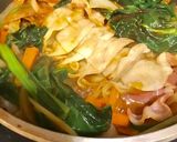 餃子と赤白緑野菜たっぷりＷ味噌ラーメン作り方12写真