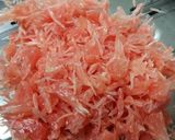 ザボンと水菜のサラダ作り方1写真