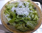 レタスのしらすぽん酢サラダ作り方2写真