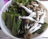 小松菜としめじと油揚げの煮浸し作り方1写真
