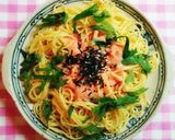 大葉と明太子ソースパスタ作り方10写真