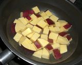 ✿薩摩芋と胡桃とレーズンの❀バター醤油味作り方1写真