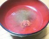 【低糖質】おぼろ昆布の梅すまし汁作り方5写真