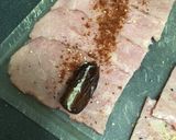 ベーコンデーツロール お弁当のおかず作り方2写真