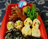 オカメインコの玉子焼き！インコ♡キャラ弁作り方8写真