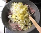 ご飯のお供♪ひき肉とたっぷり白菜炒め！作り方2写真