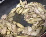 新ごぼうで豚肉入り笹切りきんぴら作り方7写真