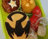 キュウレンジャーサソリオレンジ♡キャラ弁作り方3写真