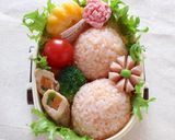 キャラ弁＊簡単♪ツインズいちごちゃん弁当作り方3写真