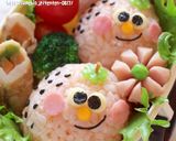 キャラ弁＊簡単♪ツインズいちごちゃん弁当作り方4写真