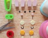 キャラ弁＊簡単♪俵形おにぎりうさぎちゃん作り方2写真