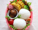 キャラ弁＊簡単♪俵形おにぎりうさぎちゃん作り方3写真