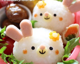 キャラ弁＊簡単♪俵形おにぎりうさぎちゃん作り方4写真