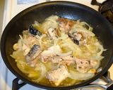 味付け要らず☆鯖缶と柴漬けのパスタ！作り方3写真