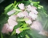 塩鮭の小松菜ベーコンのソテー添え作り方5写真