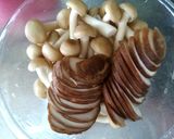 簡単～！鶏とごぼうときのこの炊き込みご飯作り方1写真