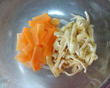 簡単～！鶏とごぼうときのこの炊き込みご飯作り方2写真