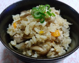 簡単～！鶏とごぼうときのこの炊き込みご飯作り方7写真