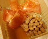 王将餃子の納豆トマト添え作り方3写真