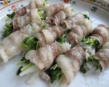 豆苗と大根の豚巻き。ポン酢ずぶずぶで。作り方5写真