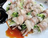 豆苗と大根の豚巻き。ポン酢ずぶずぶで。作り方6写真