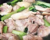 鶏もも肉と小松菜のミルク煮込み❁*+作り方4写真