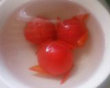 簡単湯剥きミニトマト作り方3写真