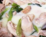 鶏もも肉と小松菜のミルク煮込み❁*+作り方7写真