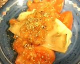 王将餃子の納豆トマト添え作り方5写真