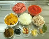 イカ墨キーマカレー作り方1写真