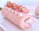 いちごの春色ロールケーキ作り方17写真