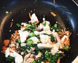 菜の花の炒り豆腐作り方5写真