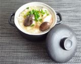 霜降りひらたけの雑炊作り方6写真