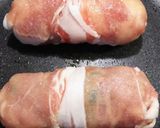 餃子のたねの肉巻ロール†リメイク作り方6写真