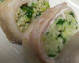 餃子のたねの肉巻ロール†リメイク作り方8写真