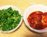 パクチーとキムチで豚しゃぶ鍋作り方3写真
