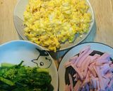 菜花とハムと卵の春巻き作り方1写真
