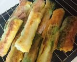 菜花とハムと卵の春巻き作り方7写真