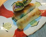 菜花とハムと卵の春巻き作り方8写真