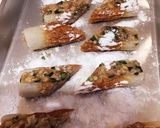 餃子のタネをリメイク♪ちくわの肉詰め作り方3写真