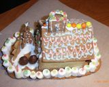 クリスマスまで待てない♪お菓子のお家作り方4写真