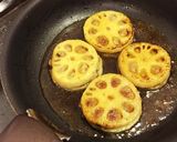 【簡単】甘辛♡レンコンはさみ焼き作り方6写真