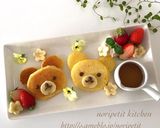 リラックマ ブーツキーパー 平成レトロ　パンケーキ　ホットケーキ　ぽんぽん 型なしde簡単♡リラックマのパンケーキ by noripetit 【クックパッド