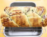 【トヨ型小】よもぎ粒あんマーブルパン作り方26写真