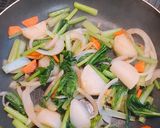 小松菜の野菜炒め作り方5写真