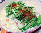 白菜の味噌モツ鍋作り方5写真