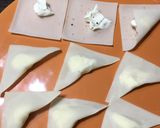 簡単！ワンタン皮でクリームチーズ揚げ作り方3写真