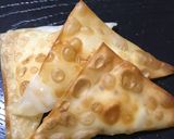 簡単！ワンタン皮でクリームチーズ揚げ作り方4写真